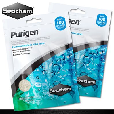 Seachem 2x 100ml Purigen Adsorptionsmittel für kristallklares Wasser im Aquarium