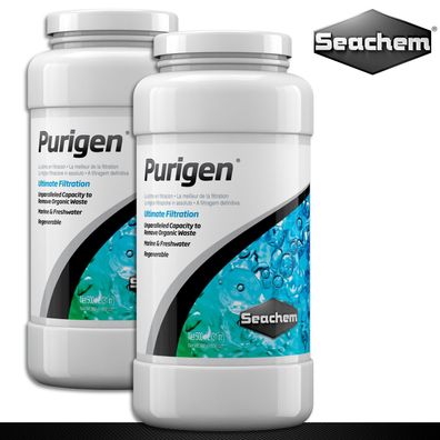 Seachem 2x 500ml Purigen Adsorptionsmittel für kristallklares Wasser im Aquarium