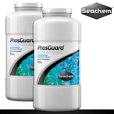 Seachem 2 x 1 l PhosGuard Wasseraufbereiter Entfernt Silikat und Phosphat