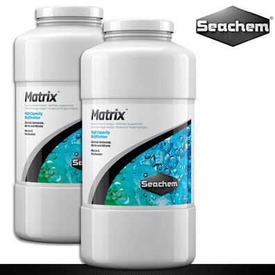 Seachem 2 x 1 l Matrix Bio-Filter Ammoniak Nitrit Nitrat 700 m²/ l Oberfläche