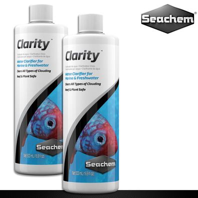 Seachem 2 x 500 ml Clarity Wasseraufbereiter Wasseraufklärer Klares Wasser