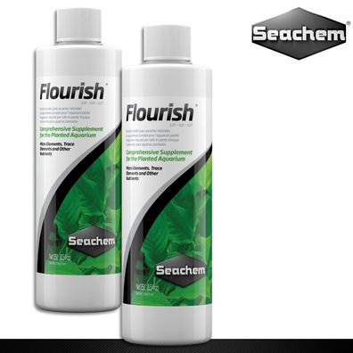 Seachem 2 x 250 ml Flourish Düngekomplex für Pflanzen im Süßwasseraquarium