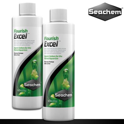 Seachem 2x 250ml Flourish Excel Bioverfügbarer organischer Kohlenstoff statt CO2