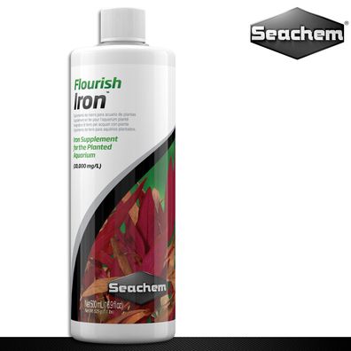 Seachem 500 ml Flourish Iron Eisengluconatzusatz für Aquarienpflanzen Blattgrün