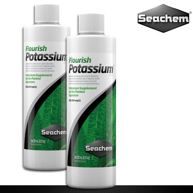 Seachem 2x 250 ml Flourish Potassium Kalium-Dünger für Aquarienpflanzen Wachstum