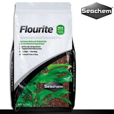 Seachem 7 kg Flourite Bodengrund aus Ton Ø 4-8 mm Aquarium-Kies Süßwasser