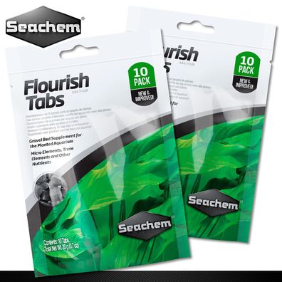 Seachem 2 Pack à 10 Stück Flourish Tabs Düngetabletten für Pflanzen Einsteiger