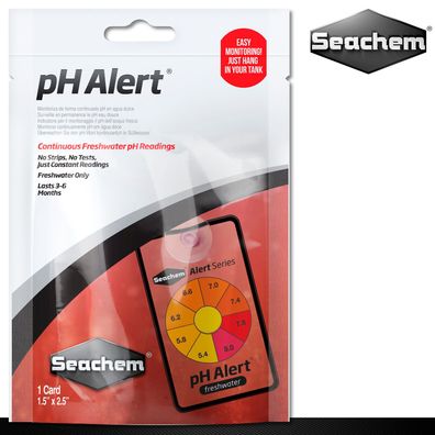 Seachem 1 Stück pH Alert Messgerät Ständige Kontrolle pH-Wert Lange Haltbarkeit