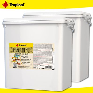 Tropical 2x 10 l Insect Menu Granules XXS für alles- und fleischfressende Fische