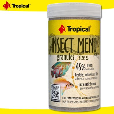 Tropical 100 ml Insect Menu Granules S für alles- und fleischfressende Fische