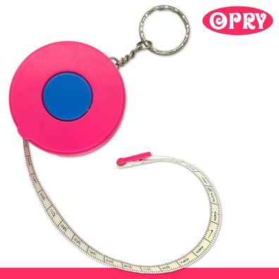 Opry Rollmaßband 150 cm Schlüsselanhänger Handarbeit Zubehör 5 Farben