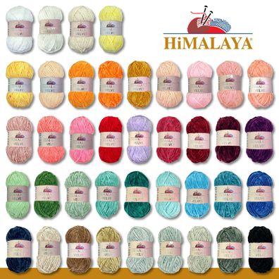 Himalaya 100 g Velvet Chenille-Wolle Handarbeit Amigurumi Dolphin 40 Farben