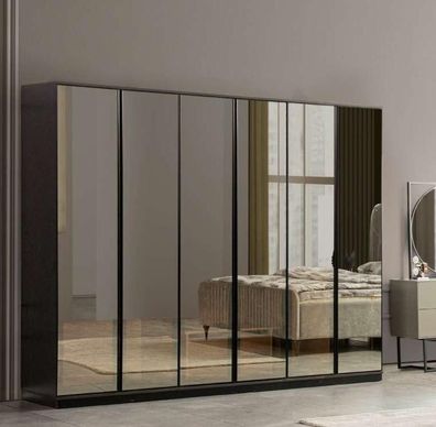 Schlafzimmer Schranke Kleiderschrank Glas Luxus Modernes Design Neu
