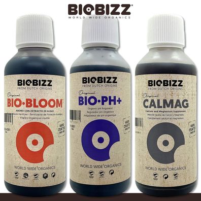 Biobizz Biodünger je 250 ml Bio-Bloom, Bio-pH+ oder CalMag zur Auswahl