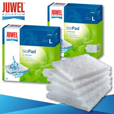 Juwel 2 x 5 Stück bioPad Filterwatte L Aquarium Filtermedien Schwamm Flies Watte