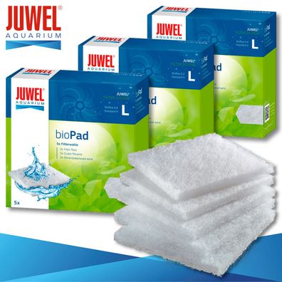 Juwel 3 x 5 Stück bioPad Filterwatte L Aquarium Filtermedien Schwamm Flies Watte