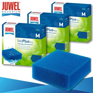 Juwel 3 x bioPlus fine Feinporiger Filterschwamm M Aquarium Filtermedien Schwamm