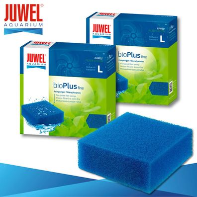 Juwel 2 x bioPlus fine Feinporiger Filterschwamm L Aquarium Filtermedien Schwamm