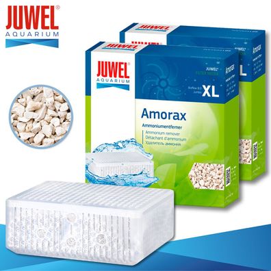 Juwel 2 x Amorax Ammoniumentferner XL Aquarium Filtermedien Schwamm Watte Flies