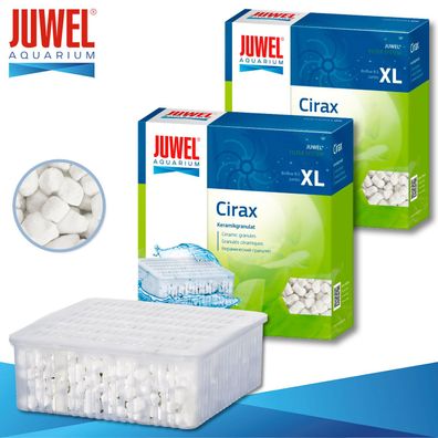 Juwel 2 x Cirax Keramikgranulat XL Aquarium Filtermedien Schwamm Flies Watte