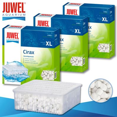 Juwel 3 x Cirax Keramikgranulat XL Aquarium Filtermedien Schwamm Flies Watte