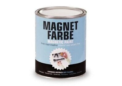 Milacor Magnetfarbe fér innen matt 1 Liter grau lösemittelfrei umweltfreundlich