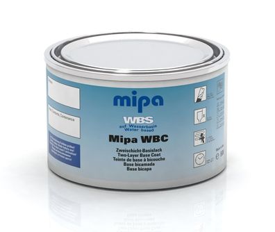 Mipa 2-Schicht Wasserbasislack Metallic Autolack WBC Lack 0,5 Liter Farbwunsch