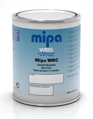 Mipa 2-Schicht Wasserbasislack Metallic Autolack WBC Lack 1 Liter Farbwunsch