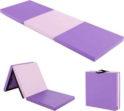 180x60x5 cm Weichbodenmatte klappbar, Gymnastikmatte tragbar, Yogamatte, Fitnessmatte