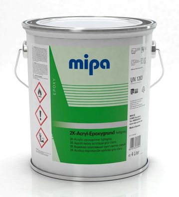 Mipa 2K-Acryl-Epoxygrund, Grundbeschichtung mit Korrosionsschutz 4 Ltr RAL 7035