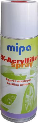 Mipa 2K-Acrylfiller Spray inkl Härter grau Grundierung Rostschutz Autolack 400ml