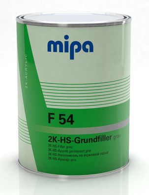 Mipa 2K-HS-Grundierfiller F 54 Féller, Grundierung, dunkelgrau Autolack Lack 1 L