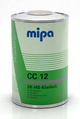 Mipa 2K-HS-Klarlack CC 12 - 1 L, Acryl-Klarlack fér die Ganz- und Teillackierung