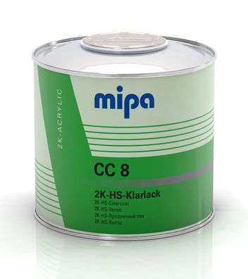 Mipa 2K-HS-Klarlack CC 8 hochglanz Versiegelung Autolack Lack 0,5 l