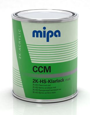Mipa 2K-HS-Klarlack matt CCM - 1 Liter, Autolack, lackieren