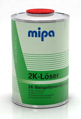 Mipa 2K-Löser - 1 L, Lösemittelmischung, Beispritzverdénnung, Beilackierungen