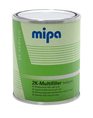 Mipa 2K-Multifiller, Grundierung, Féller helllgrau 1L
