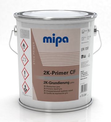Mipa 2K-Primer CF grau - Reaktionsprimer, 5 L, Grundierung, Autolack