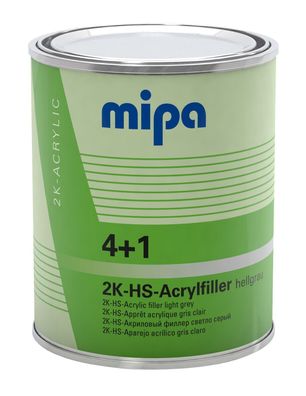 Mipa 4 + 1 Acrylfiller HS Dunkelgrau Féller Dickschichtféller Autolack 1 Liter