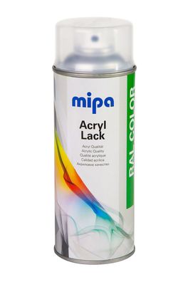 Mipa Acryl Lackspray Klarlack 400 ml glänzend oder matt, lackieren