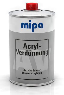 Mipa Acrylverdénnung, 1 L, Spezialverdénnung fér Acryllacke