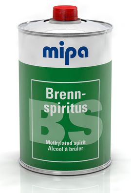 Mipa Brennspiritus 1 Liter Lösemittel Reinigungsmittel Alkohol Entfetter Lack