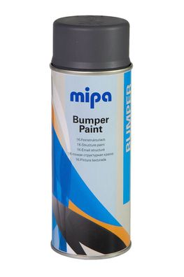 Mipa Bumper-Paint-Spray grau Stoßstangenlack Strukturbeschichtung Autolack 400ml