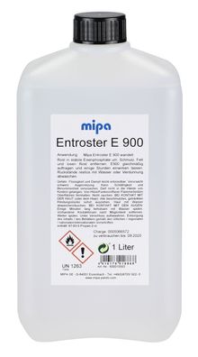 Mipa Entroster E 900 Rostumwandler,1 Liter, transparent, Rost, innen und außen