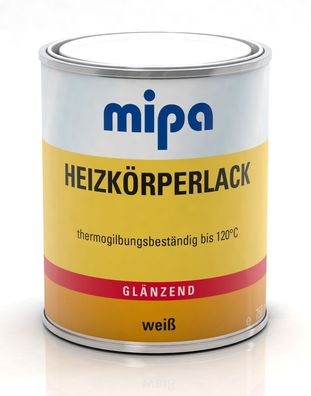 MIPA Heizkörperlack 750ml RAL9010 weiß, gilbungsbeständig 120Â°C,180Â°C