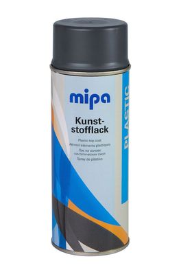 Mipa Kunststofflack-Spray elastischer Decklack Autolack schwarz 400ml
