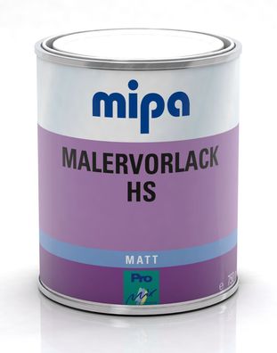Mipa Malervorlack HS, 750ml, weiß, high-solid, Vorlack, professionell, Holz, Metall
