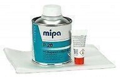 Mipa P 20 Reparatur-Set (styrolreduziert), Spachtel, Grundierung