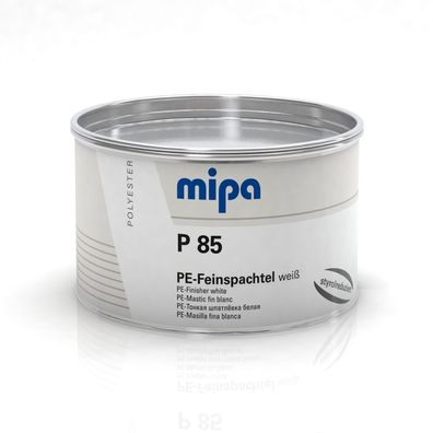 Mipa P 85(styrolreduziert),250g, leicht schleifbarer 2-Komponenten-Feinspachtel