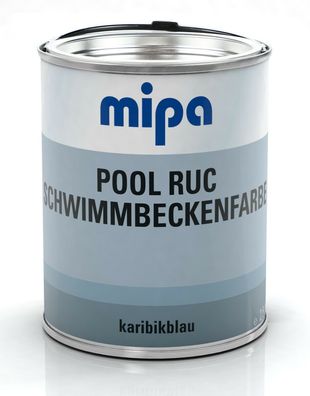 Mipa Pool Ruc Karibikblau 2,5 Liter Poolfarbe Lack Schwimmbeckenfarbe